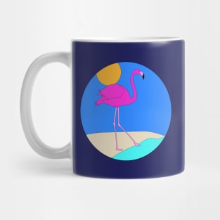 Pink Flamingo Testing the Waters Mug